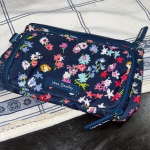 Vera Bradley Navy Floral Pouch